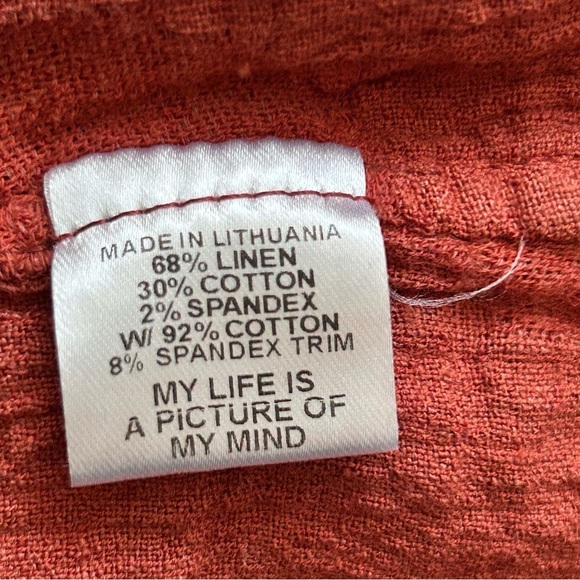 Flax Linen Blend Long Sleeve Tunic Top - Picture 4 of 7